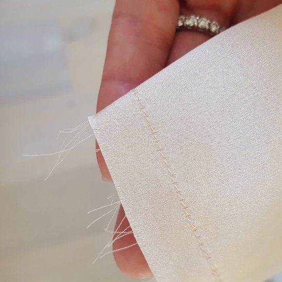 NWT--Nordstrom Rack Kendall & Kylie Stretch  Silk  Mock Neck L/S Blouse - Picture 11 of 12